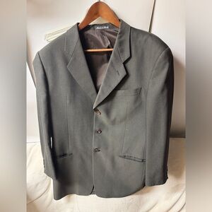 Armani Collezioni Men’s Complete Suit Gray Made in Italy Virgin Wool Size 42R